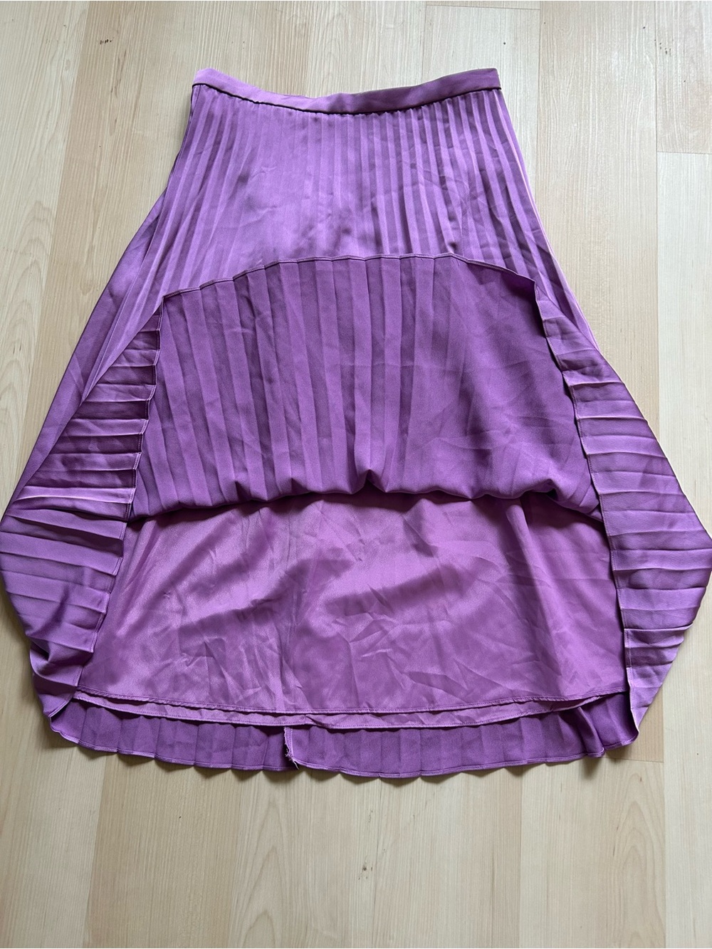J. Crew Lavender/Purple Pleated Midi Skirt - Picture 3 of 11